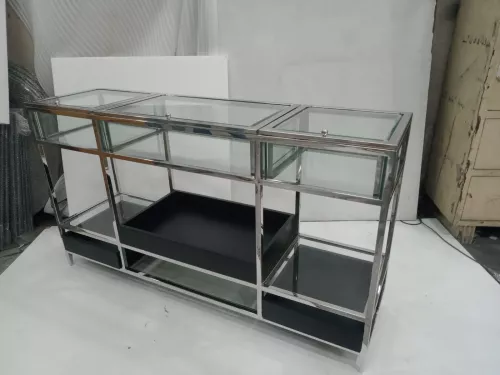 Payaa Console Display Table Milano 153x42x88cm (Clear glass) (201615)